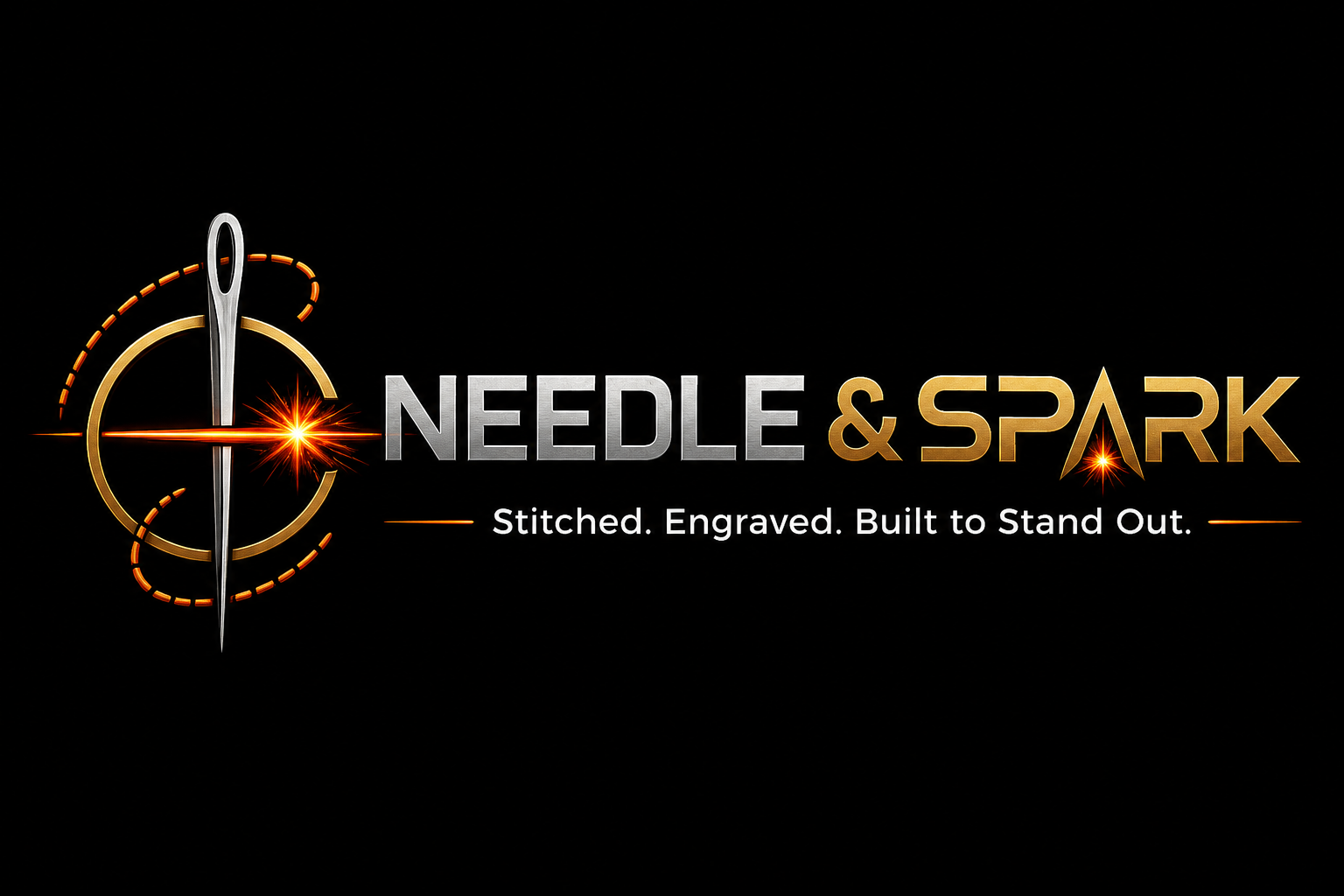 Needle & Spark — Stitched. Engraved. Built to Stand Out.