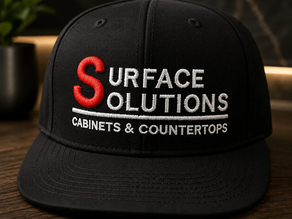 Custom embroidered business baseball hat made by Needle & Spark near Oak Lawn Illinois